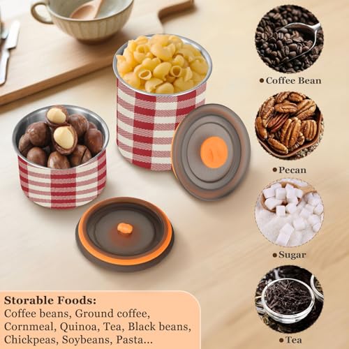 Contenedor Hermético de Café Acero Inoxidable 900 ml miniatura 6