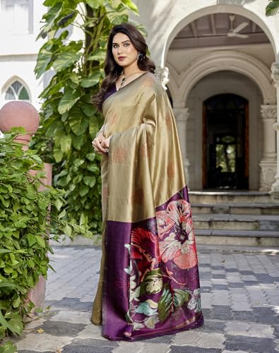 Image of Yashika Women's Banarasi Kanjivaram Art Silk Saree Set with Blouse |saree for Women | Saree | New Sari | Saree