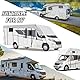 Wohnwagen Schutzhülle, Wohnmobil Schutzdach 210D Oxford Gewebe Wohnmobil Caravan Cover, Sommer UV Schutz Atmungsaktiv Wohnmobilabdeckungen für Camper Reisen, Silber (8.5mx3m)