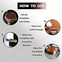 NEOUZA Espresso-Siebträger ohne Boden, 51 mm, kompatibel mit Delonghi La Specialista EC9335M EC9155M EC9355M EC9665M 304 Lebensmittel-Edelstahl mit druckfreiem Filterkorb (Kombi-Set) – Ansicht 6