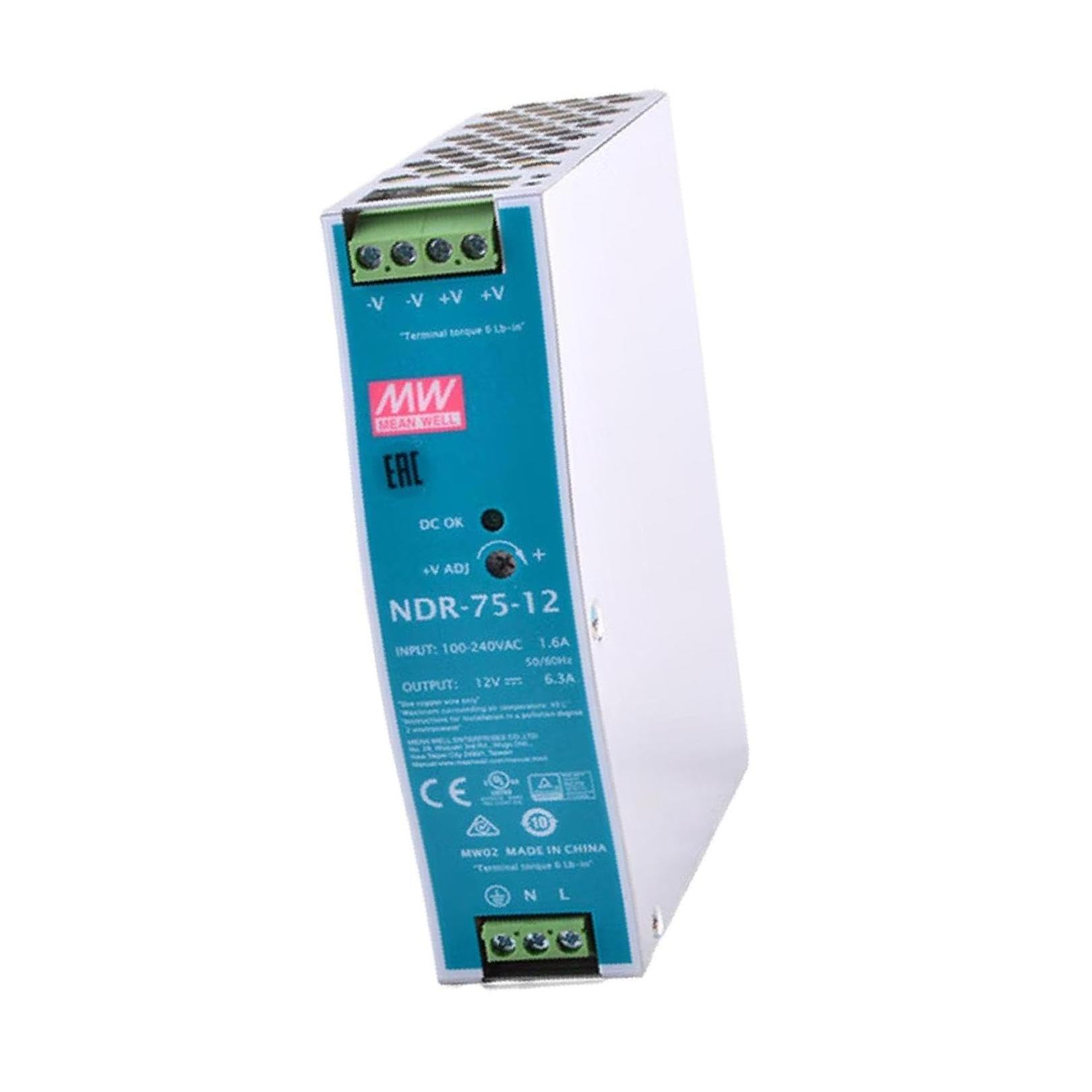 MEAN WELL NDR-75-12 AC-DC DIN Rail