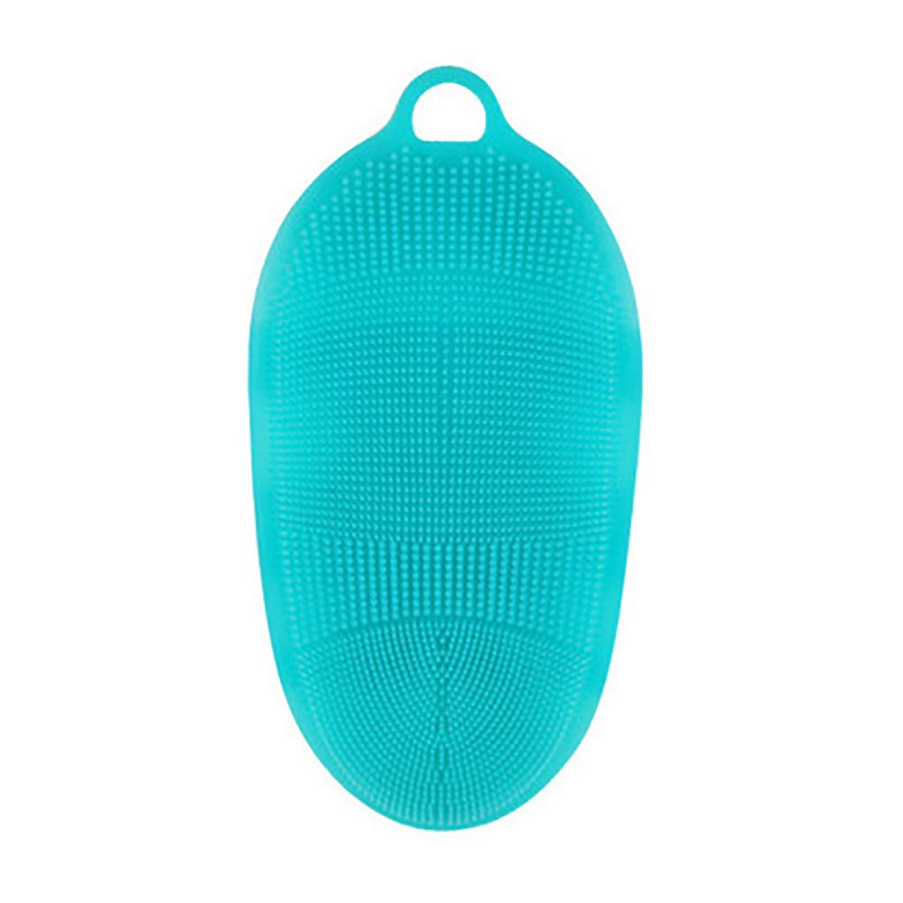 1 cepillo de masaje corporal de silicona para el cuerpo y la ducha, herramienta de textura suave, antibacteriana, sin moho