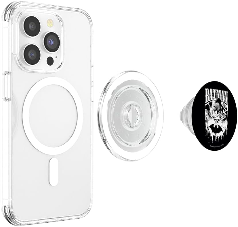 Batman Bat Metal PopSockets MagSafe PopGrip for iPhone