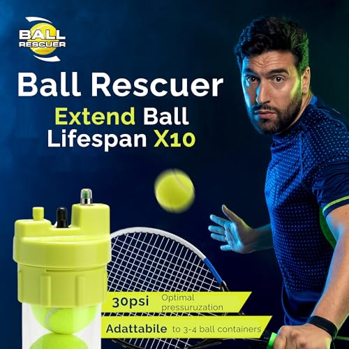 Image of BALL RESCUER: Tennis Ball Pressurizer - Converts Compatible Tennis Ball Container into a 30 psi Ball Pressurizer & Extends Ball Life (Pump & Container not Included in Standard and Standard Plus)