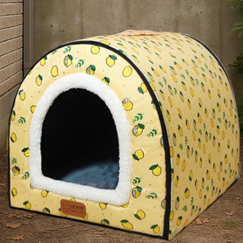 犬 ベッド 犬 ハウス 洗える 猫 ベッド 猫ハウス ペットベッド ペットハウス 取り外し可能 ドーム型 ペットクッション 犬猫用 寝床 休憩所 保温防寒 あったかい ペット用品 ふわふわ 滑り止め 室内寒さ対策 小中大型犬 秋冬