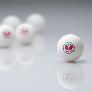 Butterfly R40+ 3-Star ITTF Approved Plastic Table Tennis Balls - 40mm Ping Pong Balls, 3 Pack for Tournaments