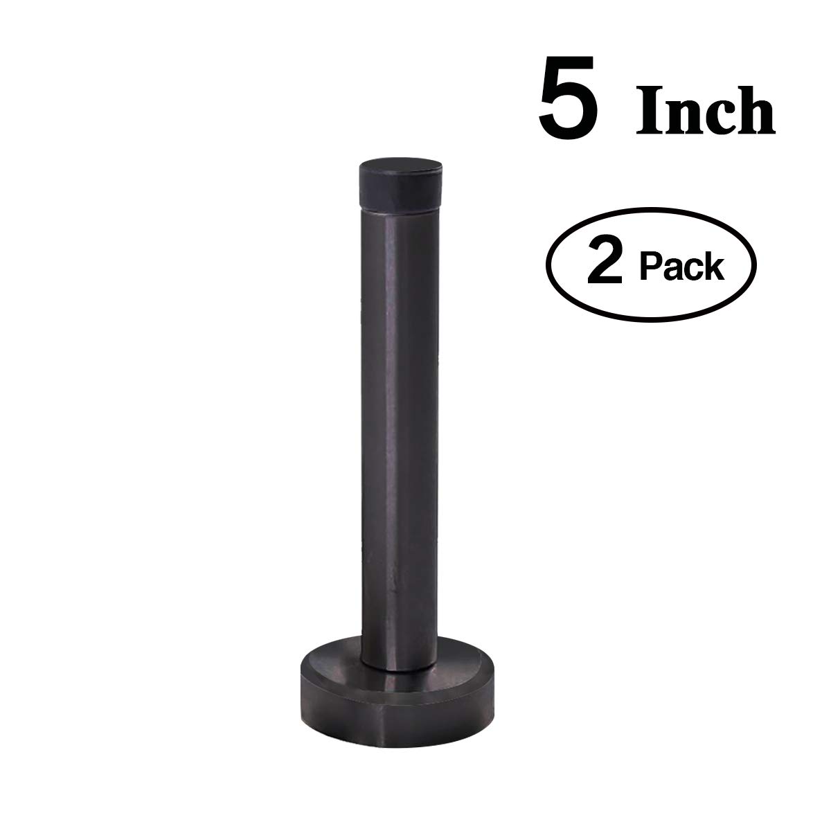 Buy Stainless Steel Door Stop, Long Doorstops with Rubber Absorber Tip