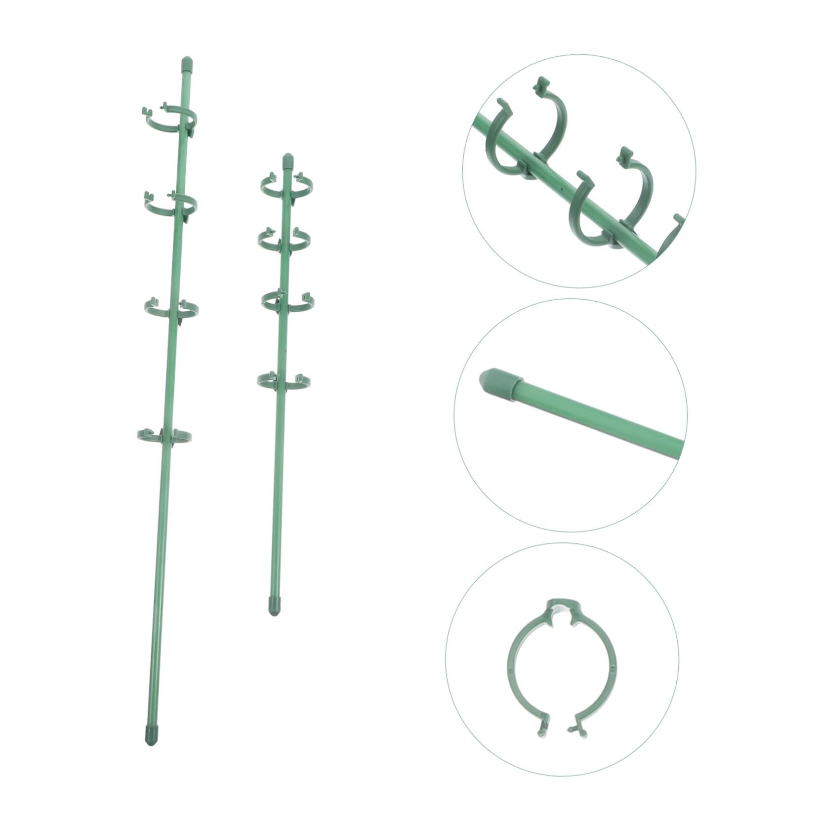 BESTonZON 2 Set Supporti per Piante Supporti per Cinghie Regolabili per Piante Rampicanti e Fioriture Esterni e Resistente e Facile da Usare