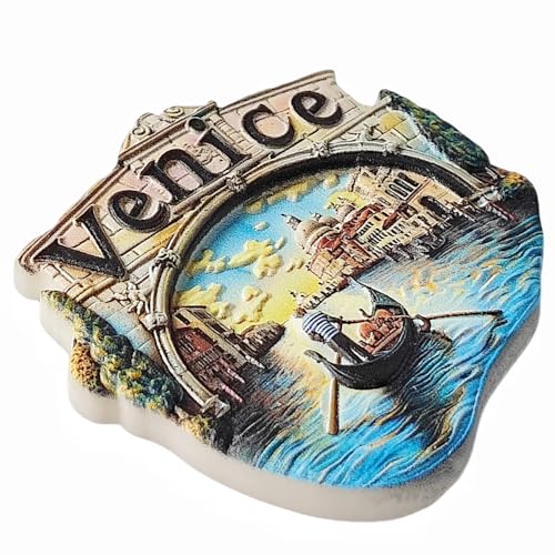 Imán decorativo souvenir de Venecia para refrigerador miniatura 4