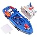 EMUKOEP Kids Fireboat Toy Water Spraying Ship Model with Sound & Flash Light