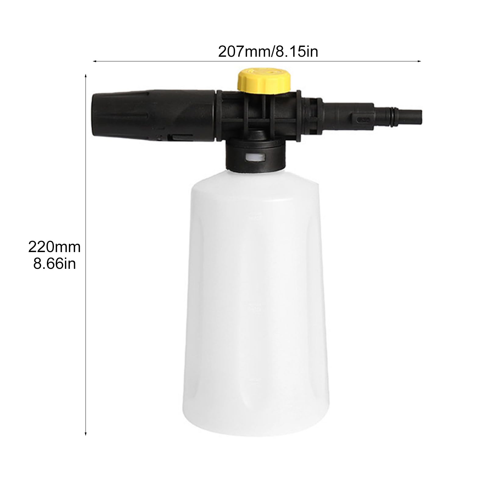 Lanza de espuma para Karcher K2 K3 K4 K5 K6 K7 limpiador de alta presión pistola de espuma 750 ml lanza de espuma con boquilla de espuma ajustable para lavado de coches