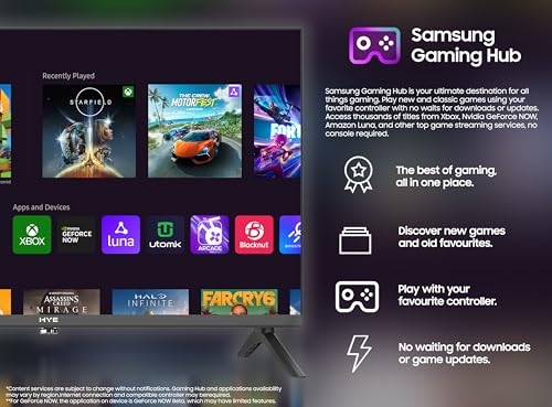 HYE TV - Smart TV, 24" Screen Size, HD Ready Resolution, Apple AirPlay, Samsung Tizen OS & Gaming Hub, Versatile Connectivity, Black, Perfect For Streaming, Gaming & Entertainment - 24HDS1008 - Image 6