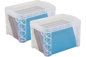 1InTheOffice Index Card Box for 4x6 Cards