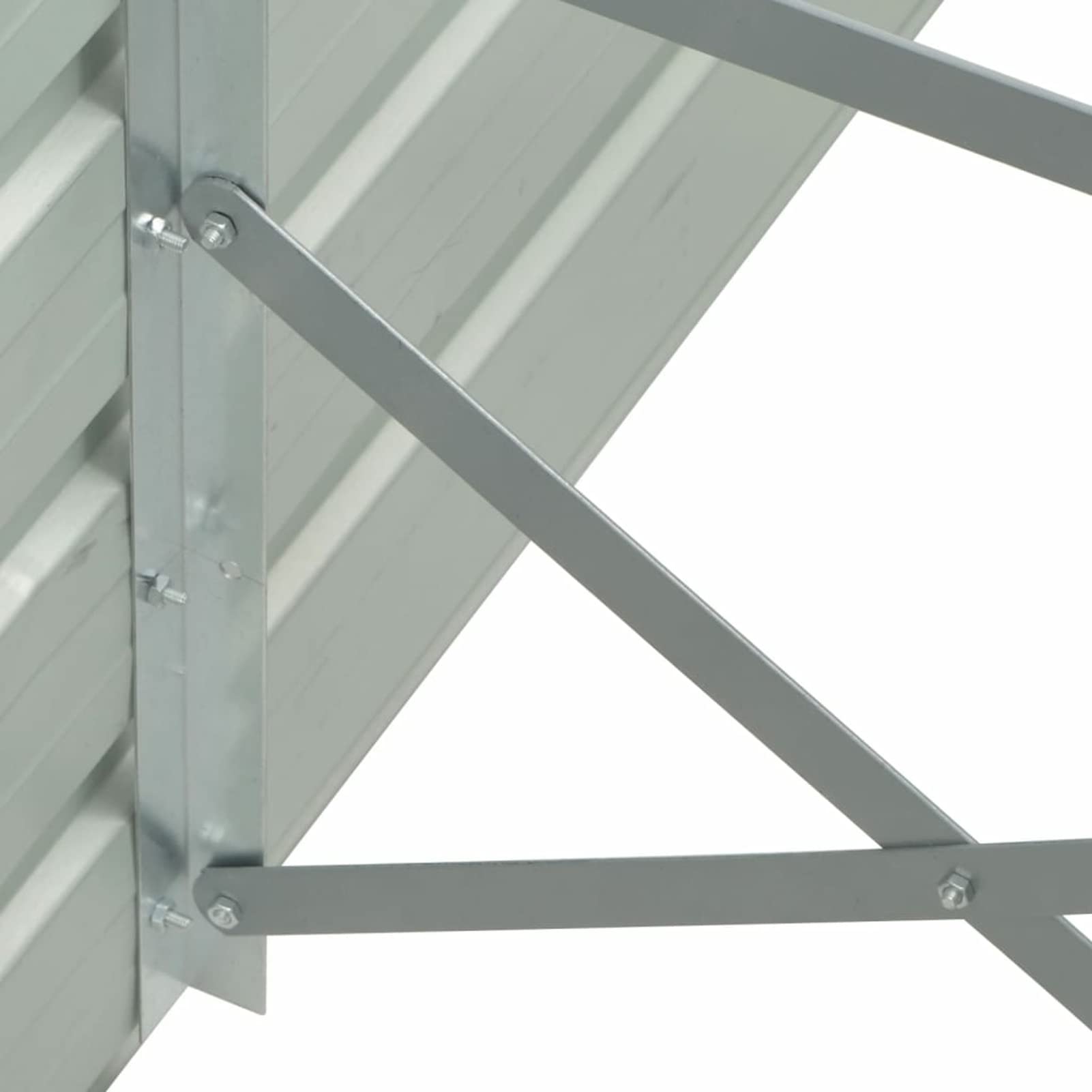 Leepesx Arriate, Mesa De Cultivo, Huerto Domestico, Cultivo De Plantas Aromaticas, Arriate De Jardín, de jardín de Acero galvanizado Gris 320x40x45 cm