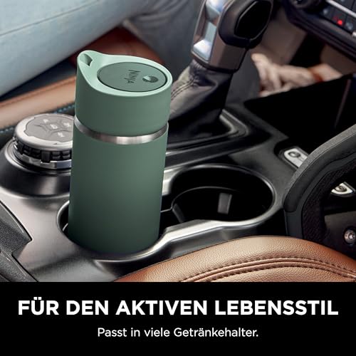 Ninja 400 ml Sip Perfect Trinkflasche für Heißgetränke, BPA-frei, spülmaschinenfest, Thermosflasche, Grün, DW1603EUUKGN 4