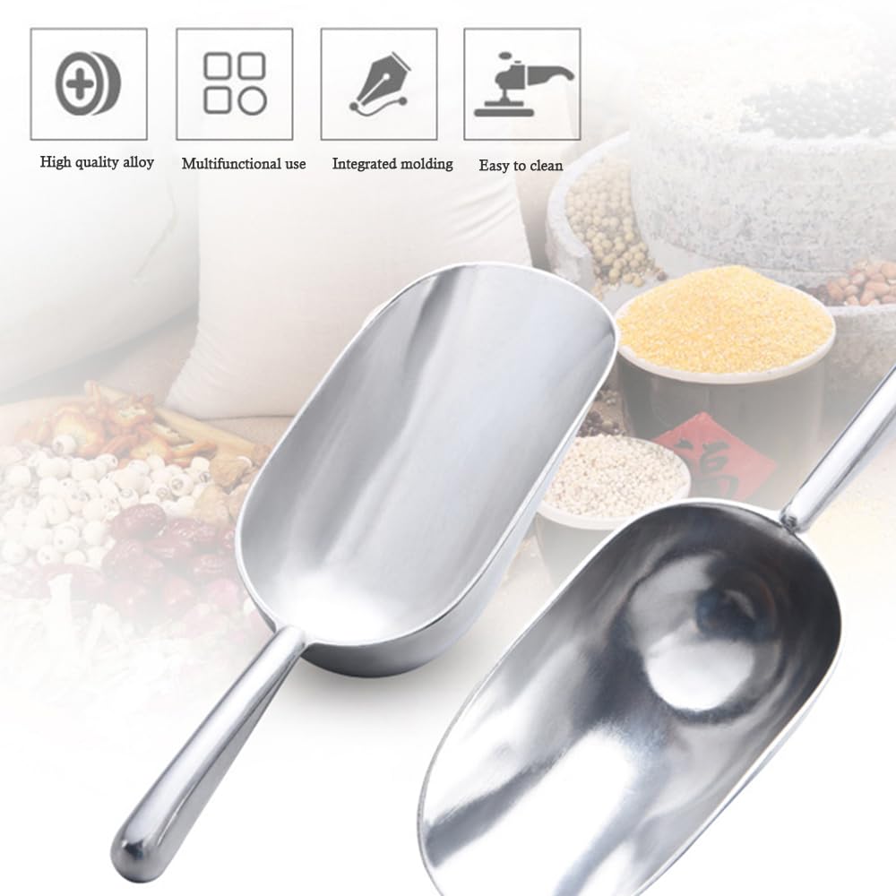 Paletta Per Ghiaccio In Acciaio Inox 304 Con Filtro – Cucchiaio Multiuso Per Ghiaccio, Cereali, Caramelle, Antiaderente E Lucida
