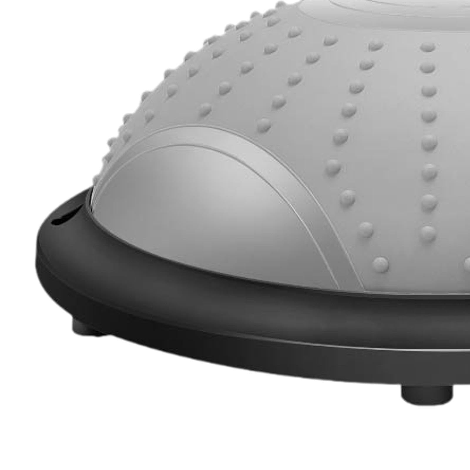 Balance Ball Semicerchio Pilates Fitness Ball Dispositivo di Allenamento con Materiale in PVC E PP Antiscivolo per Un Uso Versatile a Casa, Grigio
