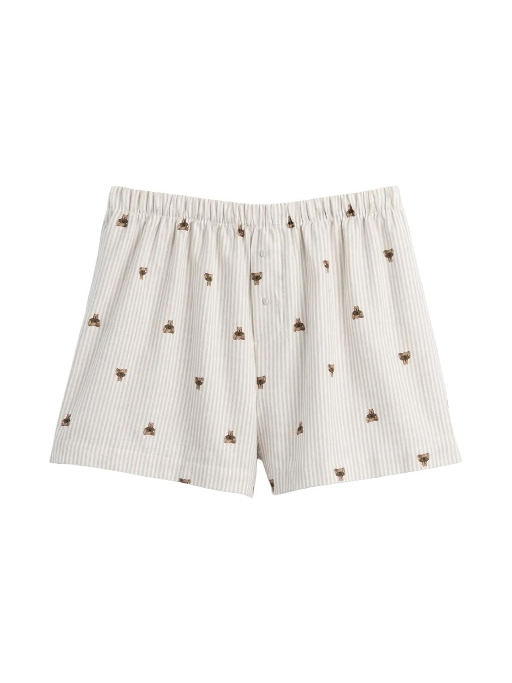 

                                                    GAP Womens Flannel Logo Boxer Short Brannan Bear M