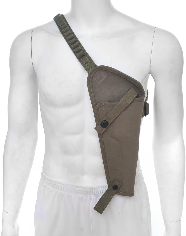 World War Supply M3 Canvas Tanker Shoulder Holster with Shell Loops fits Taurus Judge 6.5" Barrel
