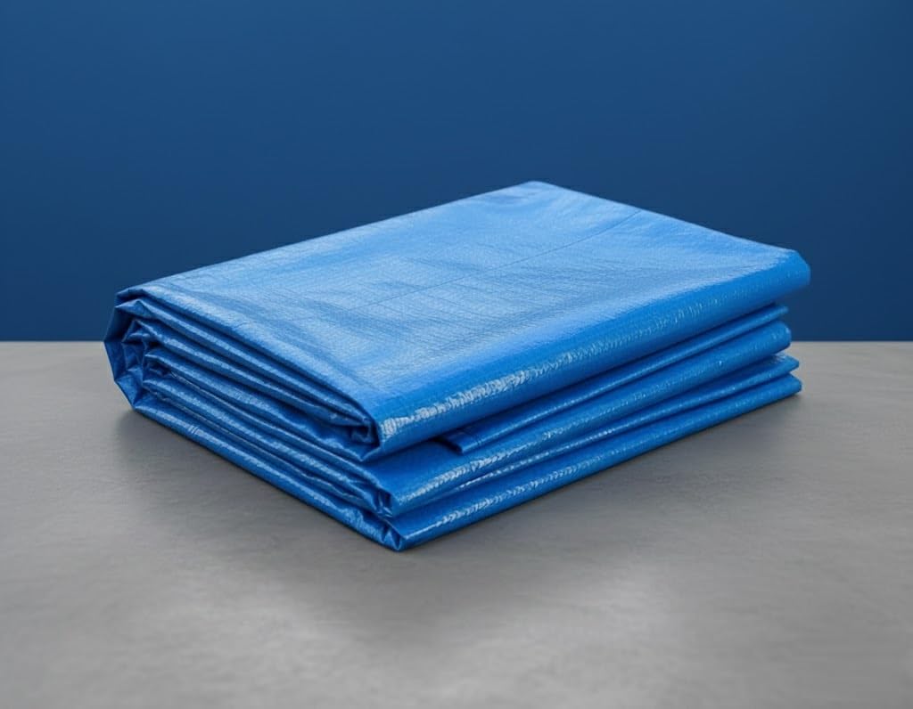 Supergift.com Blue Heavy Duty Tarpaulin Waterproof Cover Tarp Ground Camping Sheet Tent (10X15m)