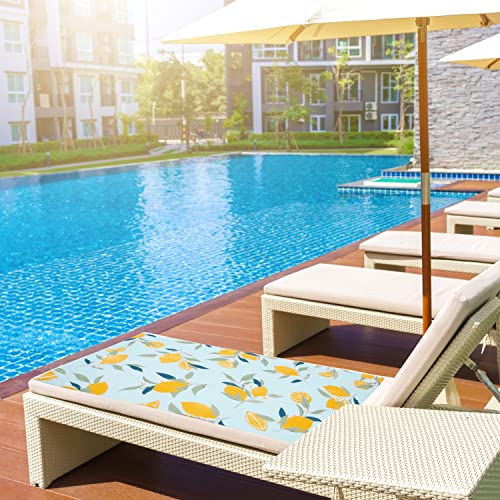 Livilan Microfiber Yellow Lemon Beach Towels, 30 X 60 Inches Oversized Absorbent Thin Soft Blanket Towel, Lightweight Quick Dry And Sand Free Bath Camping Pool Travel Towel As Gifts For Kids Adults #TOP4