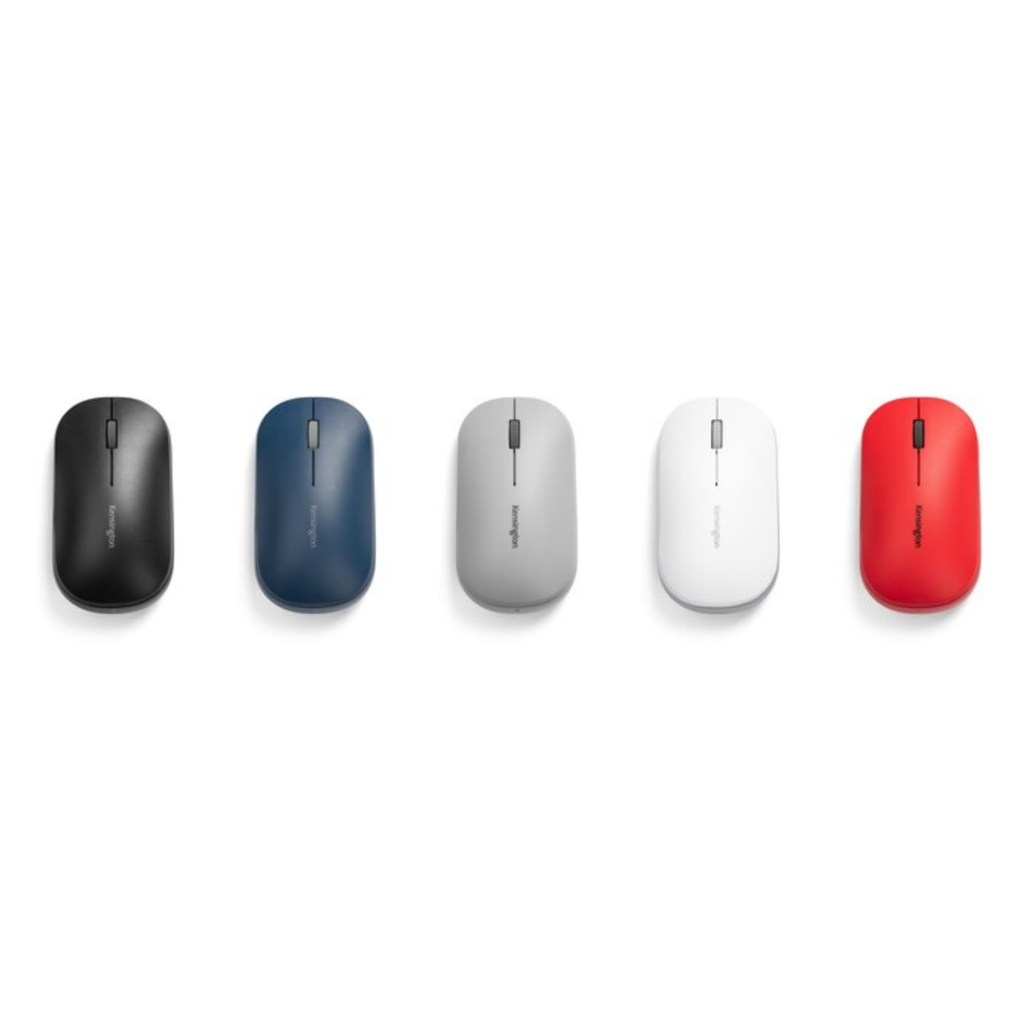Kensington Mouse wireless doppio SureTrack - Design ambidestro e sottile, Per laptop, scrivanie o home office, Compatibile con Chrome, Mac, Windows & Android, Rosso (K75352WW)