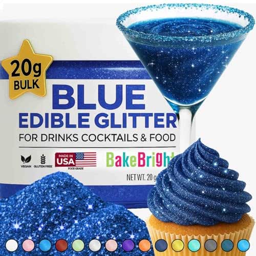 Bulk (20g) Navy Blue Edible Glitter for Drinks Edible Glitter