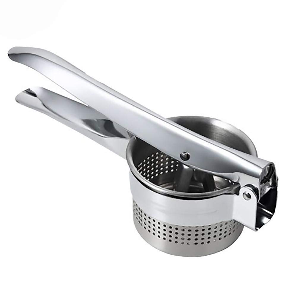 Chef Potato Masher and Ricer, Great for Purees, Fruit Juicer, 100% Stainless Steel