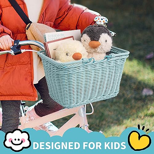 image for GRANNY SAYS Kids Bike Basket, Bicycle Bike Baskets for Kids, Small Wic