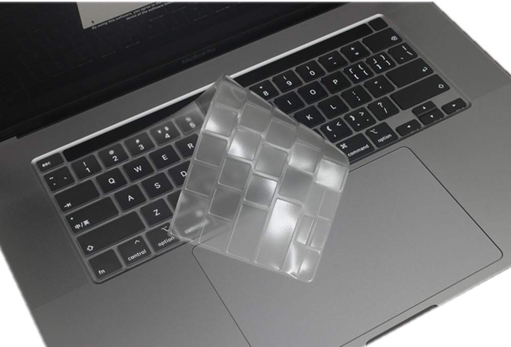 Se7enline Compatible with Macbook Keyboard Cover Skin for Mac Neo & Air 13/15 & Pro 14/16 inch (M5 M4 M3 M2 M1 A18 Pro) 2026/2025/2024/2023/2022/2021 Silicone Waterproof Dustproof EU Layout,Black — view 11