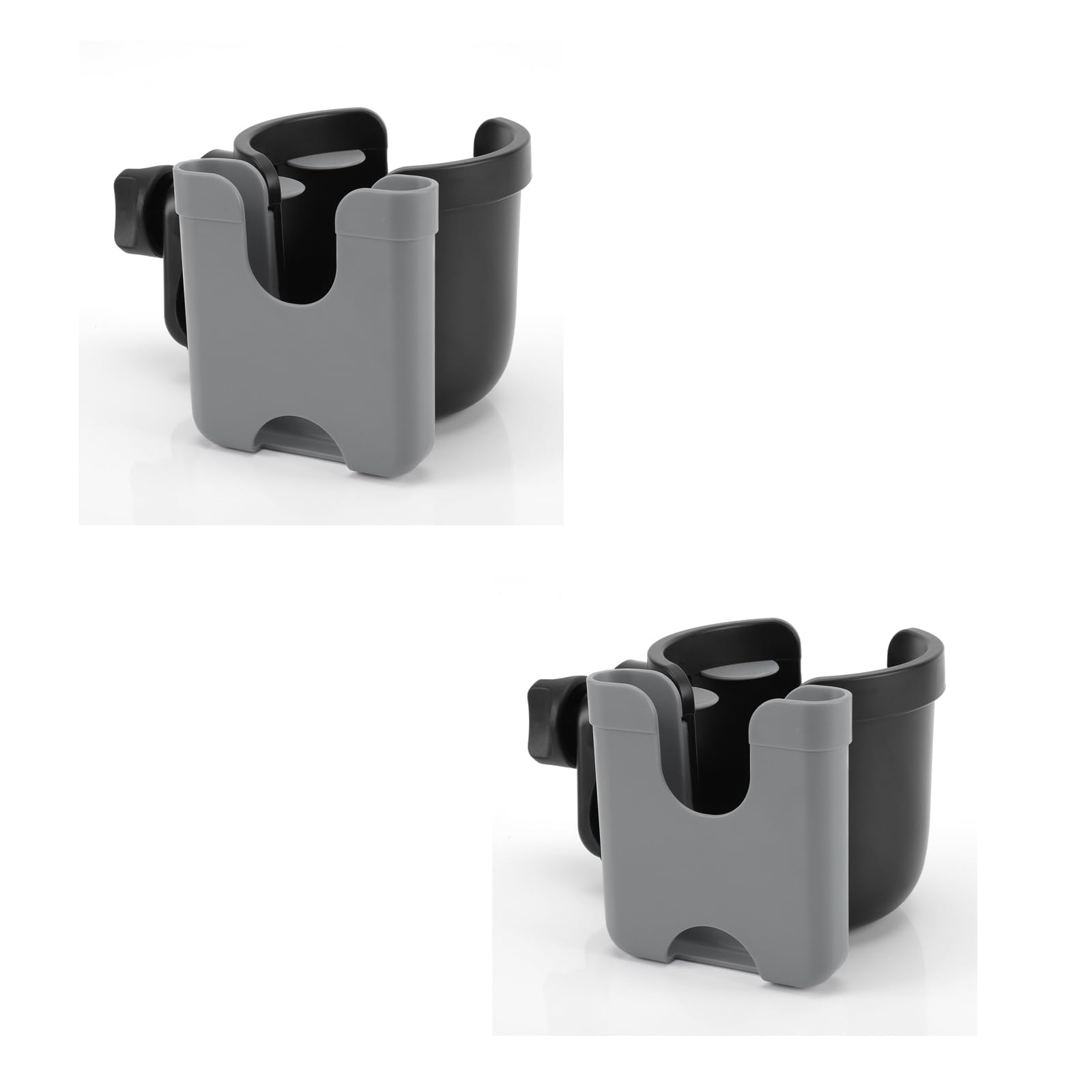 Accmor Stroller Cup Holder with Phone Holder, Bike Cup Holder, Universal Cup Holder for Uppababy Nuna Doona Strollers, 2-in-1 Cup Phone Holder for