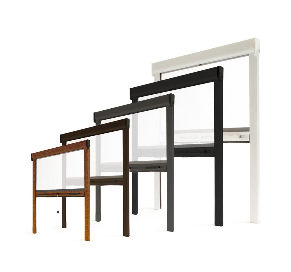 Mosquitera ventana y puerta aluminio (Roble dorado, Anch. 1500 x Alt. 1600mm - Ajustable)