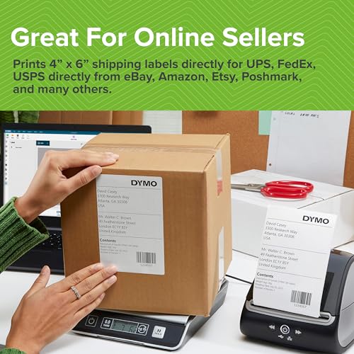 DYMO Label Writer 5XL Label Printer Bundle, Prints Extra-WideShipping Labels (UPS, USPS) from Amazon, eBay, and More, Perfect for eCommerce Sellers, Includes 5 Extra-Large Shipping Labels (1100 Total) - Image 7