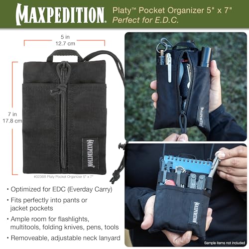 Image of Maxpedition Platy Pocket Organizer, EDC Tool Pouch, Neck Wallet