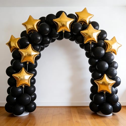 Image of Balloons Birthday Decorations Black Balloons - 100 Pack Balloon 12 inch for Birthday Party Baby Shower Wedding