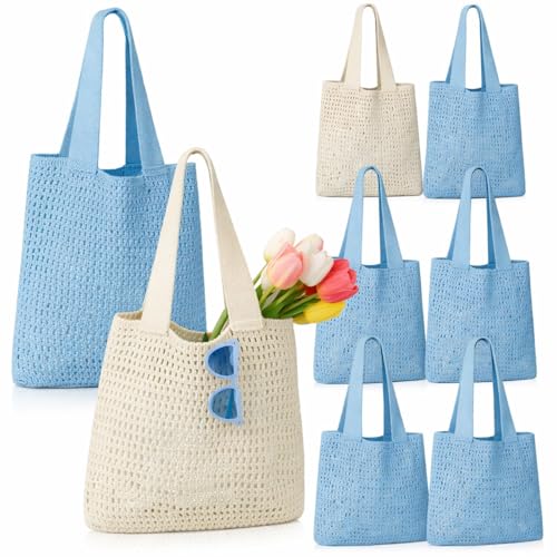 6 Bolsos Tote Crochet para Damas de Honor miniatura 1
