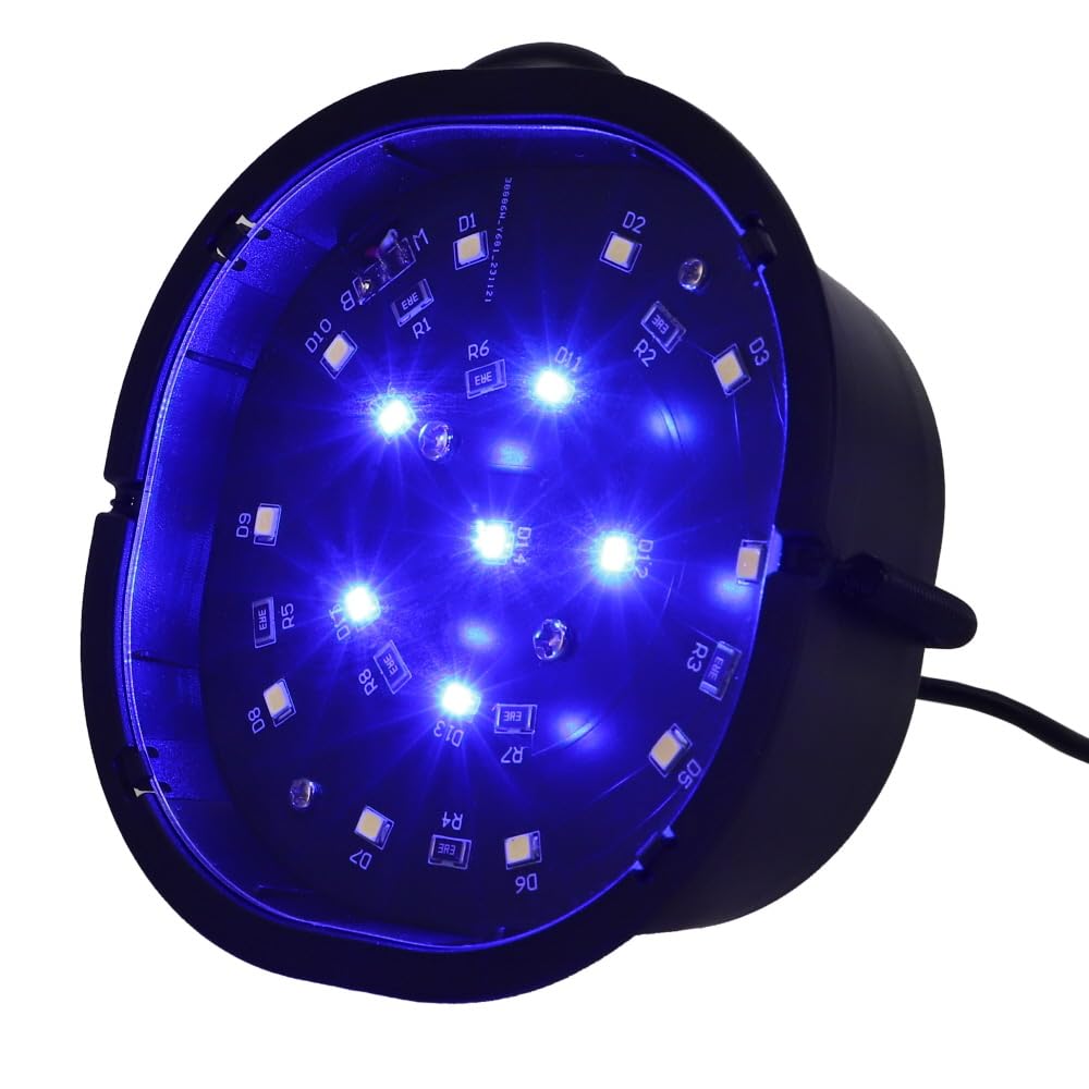 Hobby Terraristik Terra Fix & Easy Nano LED I Iluminación LED regulable para terrarios I Lámpara de terrario con temperatura de color ajustable I Iluminación de terrarios para reptiles, anfibios y