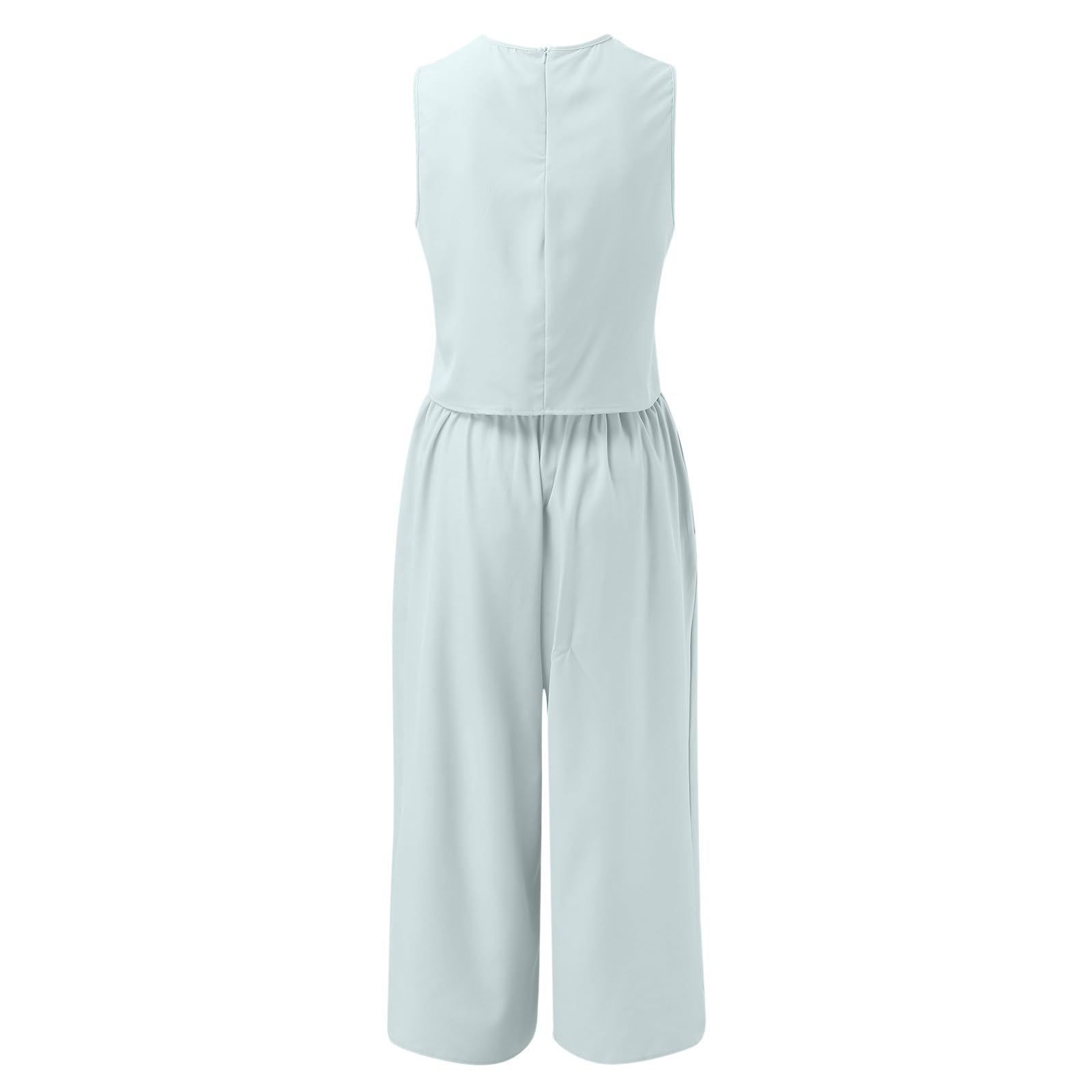 Pantalon Et Haut Ensembles Femme Chic Et Elegant Large Fluide Pas Cher Grande Taille Ete 2 Pieces Tailleur Femme Soirée Mariage Casual Habillé