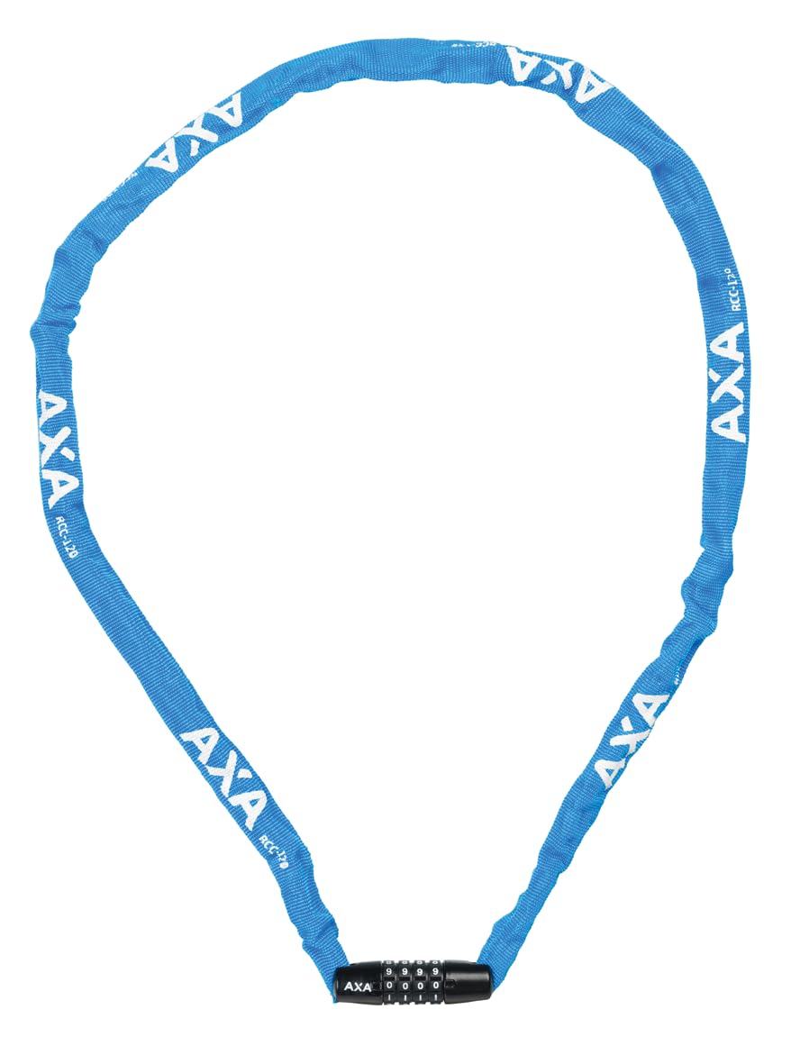 AXA 59540295KS Rigid Rcc 120 Code Blau Chain Lock, Blue, 120 cm