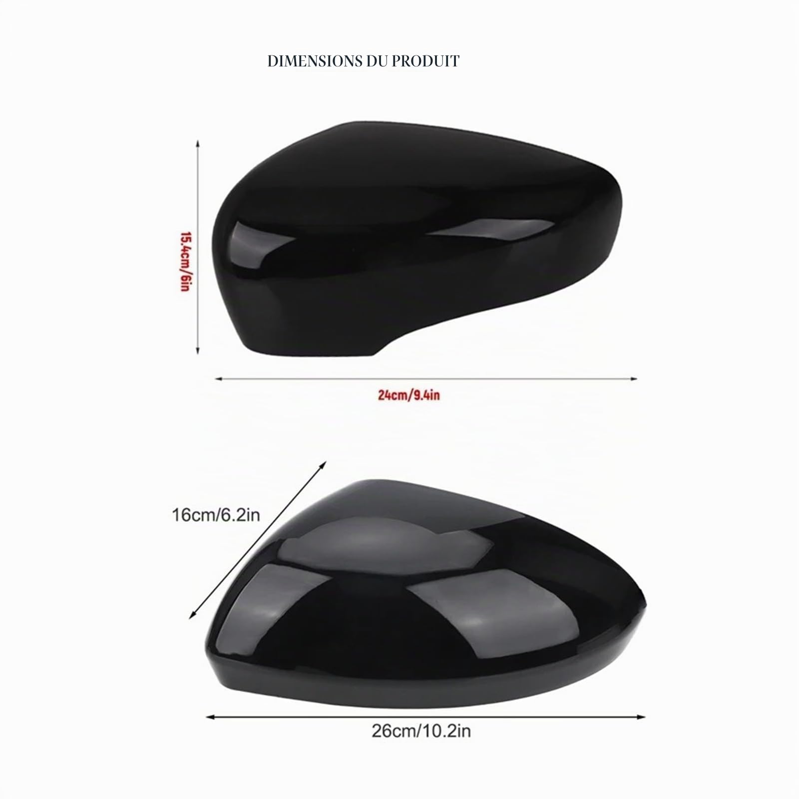 coques de rétroviseur de voiture Pour Clio 4 5 MK4 MK5 2012 2013 2014 2015 2016 2017 2018 2019 2020 2021 2022 2023 2024 2025 Couvercle De Rétroviseur Latéral(4-Right White4)