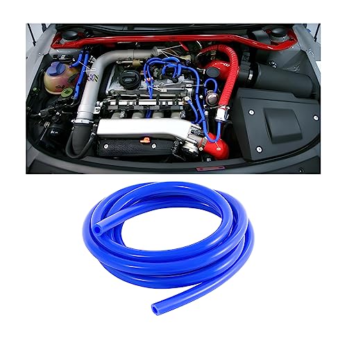 CGEAMDY Tubo De Silicona De Vacío Universal Para Coche, 6mm De Diámetro Interior 3m Alta Temperatura Manguera Línea De Vacío, Alto Rendimiento (Azul)