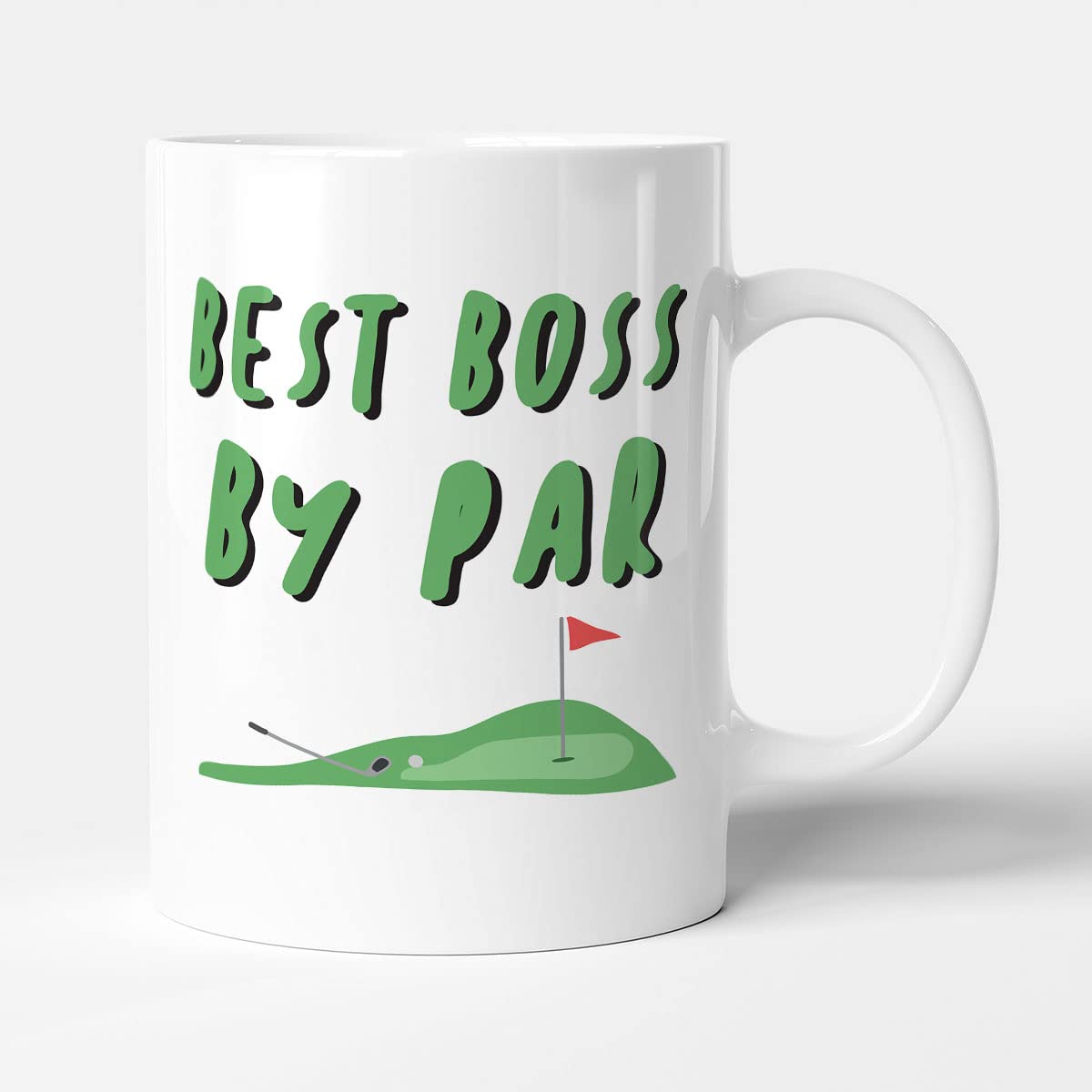 Victorian Printing Co - Best Boss by Par - Gift Funny Golf Mug, Ceramic, 11fl.oz.
