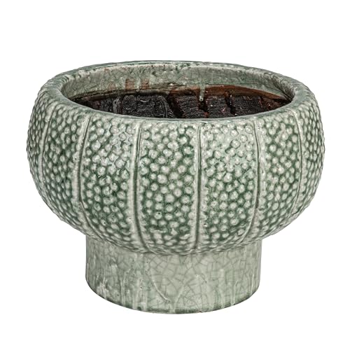 Creative Co-Op Embossed Terracotta Vase