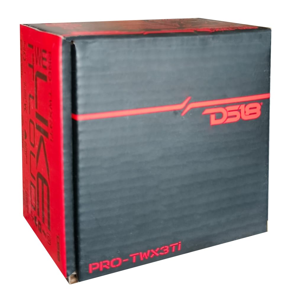 GK SOUND Kit Set para DS18 PRO-TWX3Ti 1 x 9,7 cm Super Bullet Tweeter, 250 vatios rms 500 vatios máx, 4 ohmios, 108 db spl, umbrales de Puerta de Coche, 1 Pieza + Condensador de instalación