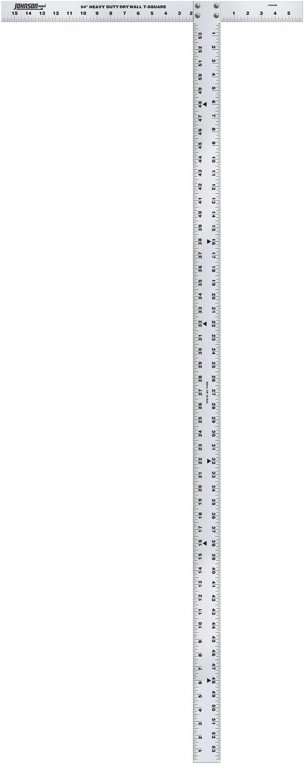 Johnson Level & Tool 54" Aluminum Drywall T-Square with Extra-Thick Blade