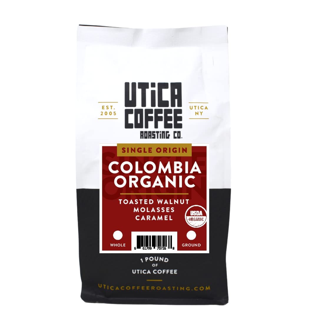 Utica Coffee Roasting Co. Colombia Organic Specialty Medium Roast Ground Coffee