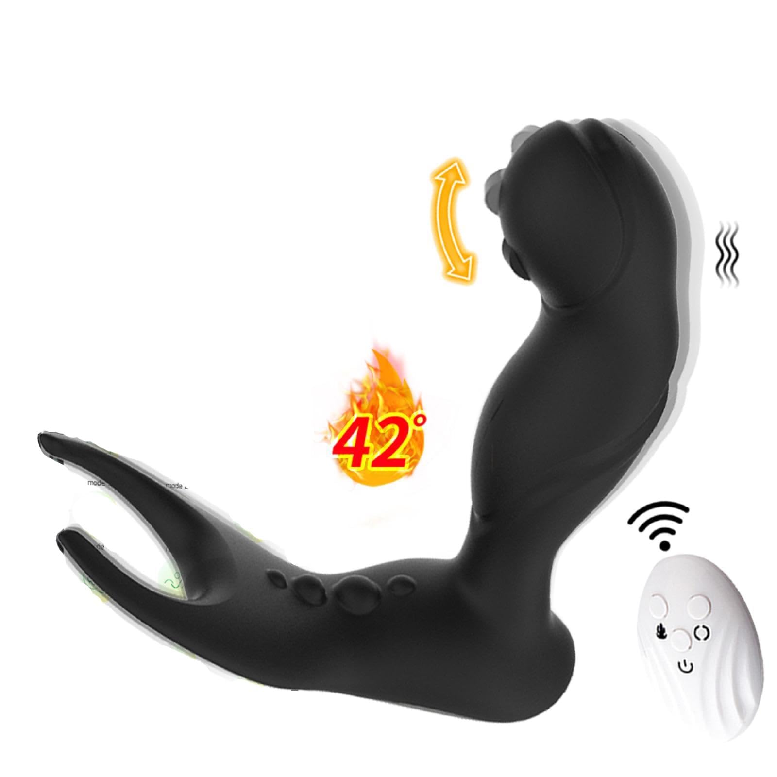 Vibratore Vibratore tappo anale maschile masturbatore riscaldamento di dildo sex machine gallo anello vibratore Per Maschi gay plug anale = tappo spina sesso giocattolo tappelle