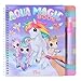 Produktbild Depesche 12097 Ylvi Aqua Magic Book- Malbuch mit versteckten Einhorn-Motiven, Kreativbuch mit 5 wiederbemalbaren Seiten und einem Wasserstift