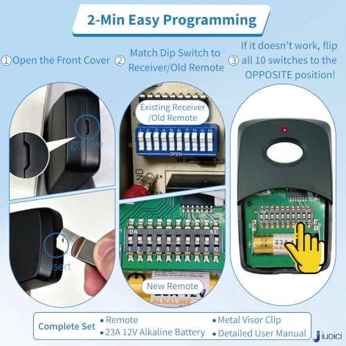 Image of Upgraded 3089 Multicode Gate Opener Remote Control, Linear Garage Remote