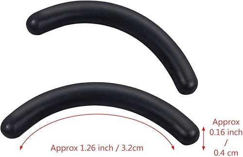Miniatura 2 de CABAX Almohadillas de repuesto para rizador de pestañas, goma de silicona, color negro, 12